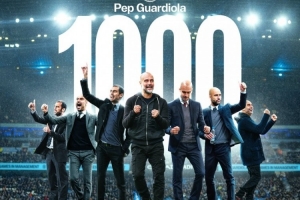 对阵利物浦将是瓜帅执教生涯第1000场比赛，曼城晒海报预热